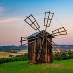 windmill, rural, old windmill