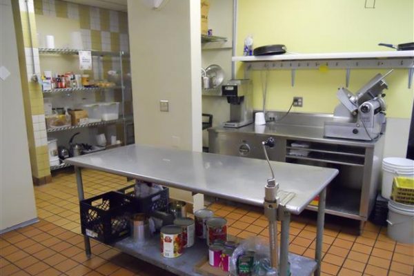 Interior of small commercial kitchen